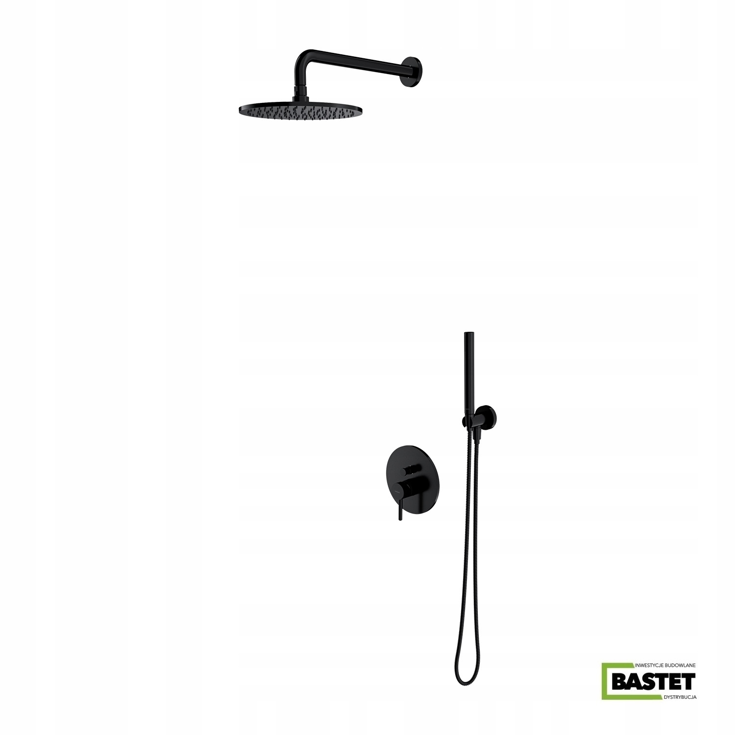 Omnires y Black Flush -Mounted Sprchy Set