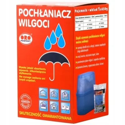 Pohlčovač vlhkosti - Oro vlhkosť HOMET HOME SET, 450G