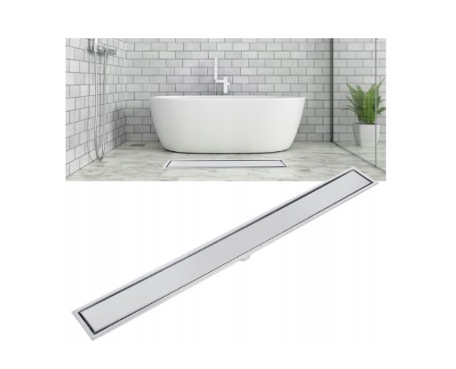 Sprchový žľab odtok - Lineárny výtok z nehrdzavejúcej ocele 90 cm