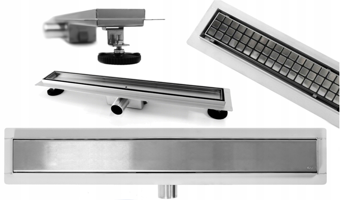 Sprchový žľab - Odliv Linear dehydratácia Čisté Neo 80 cm - RE