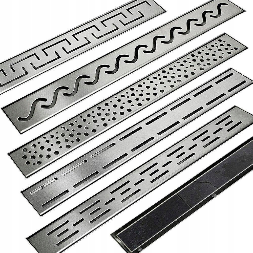 Sprchový žľab - Lineárny Outflow 100cm + Siphon Set 7 Návrhy