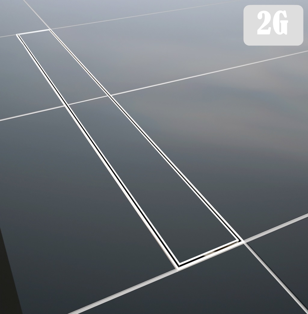 Sprchový žľab - Lineárny odtok 90 cm na vyplnenie dosky