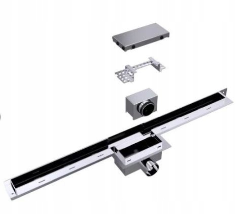 Sprchový žľab odtok - Aqua Steel LS 60 cm lineárny odtok