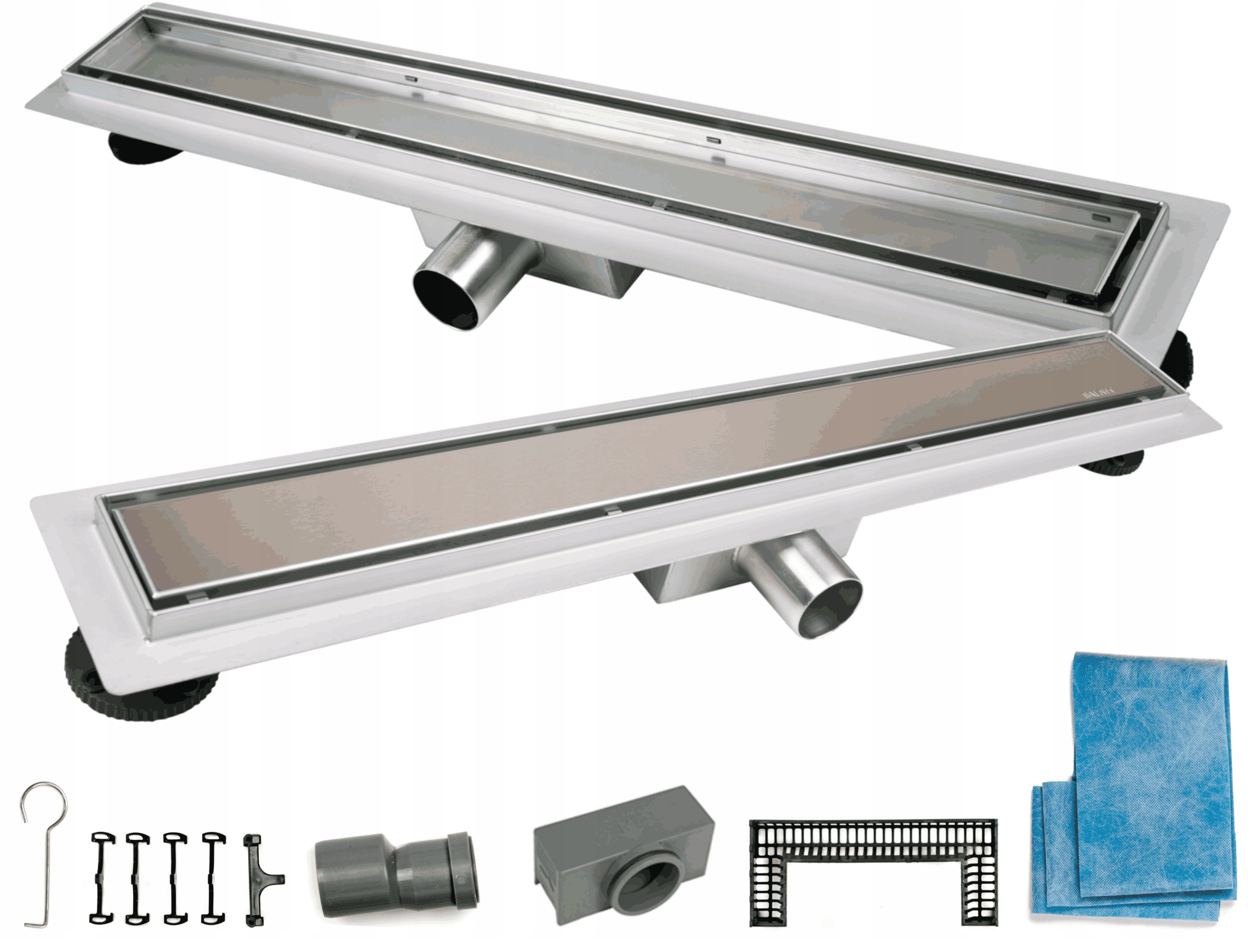 Sprchový žľab odtok - Balneo Duplex Next Inox lineárne 70 cm