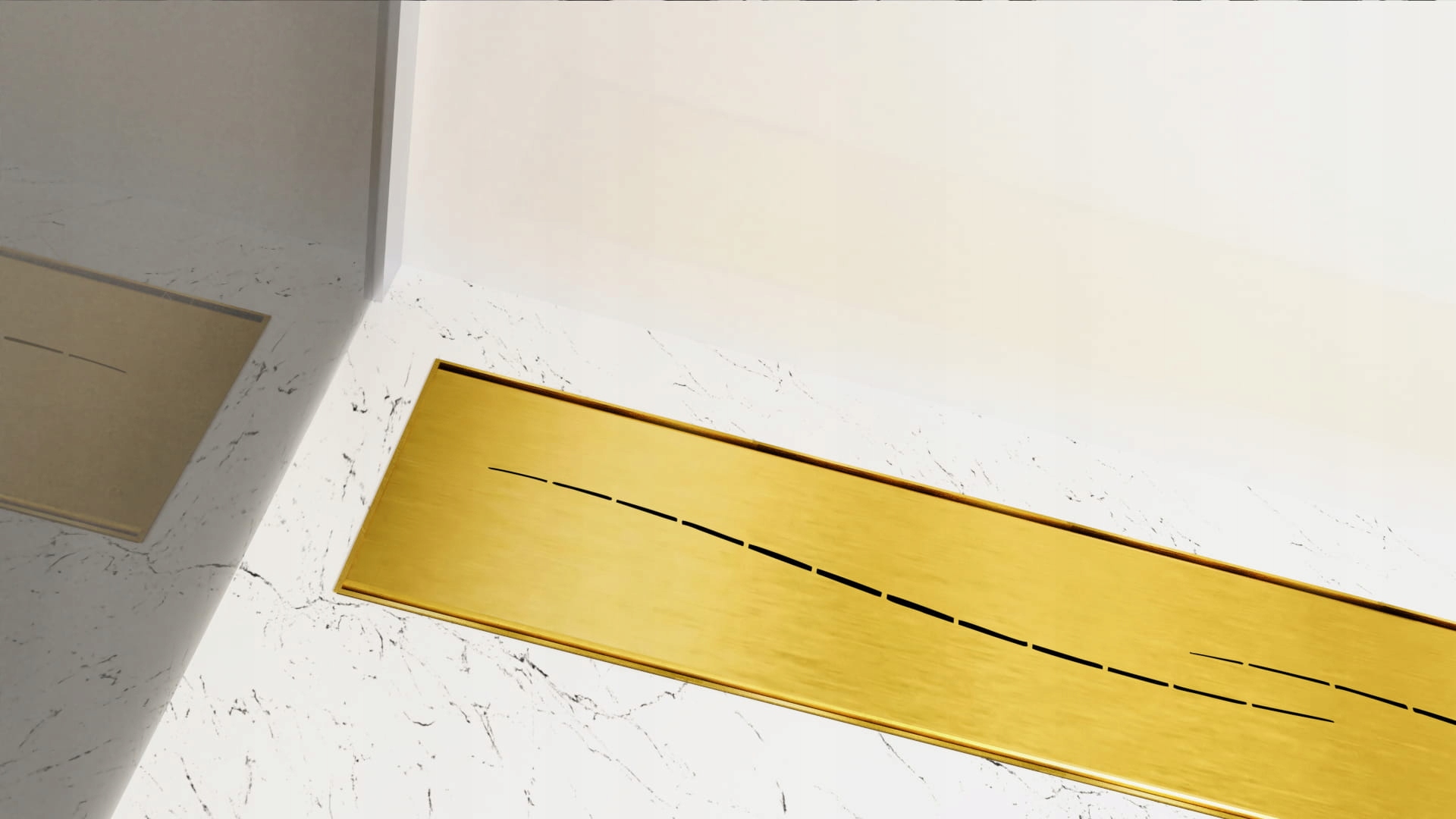 Sprchový žľab - Lineárne drain Cedor Premium Gold Gold Sea 90cm