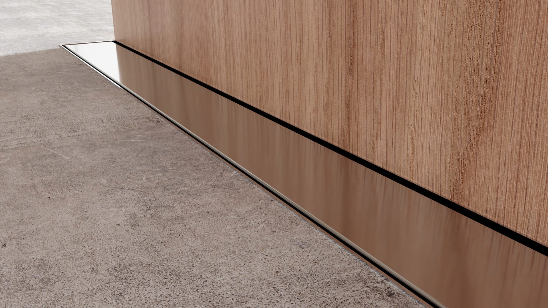 Sprchový žľab - Lineárne odliv Cedor Super Slim Steel Idea 90cm