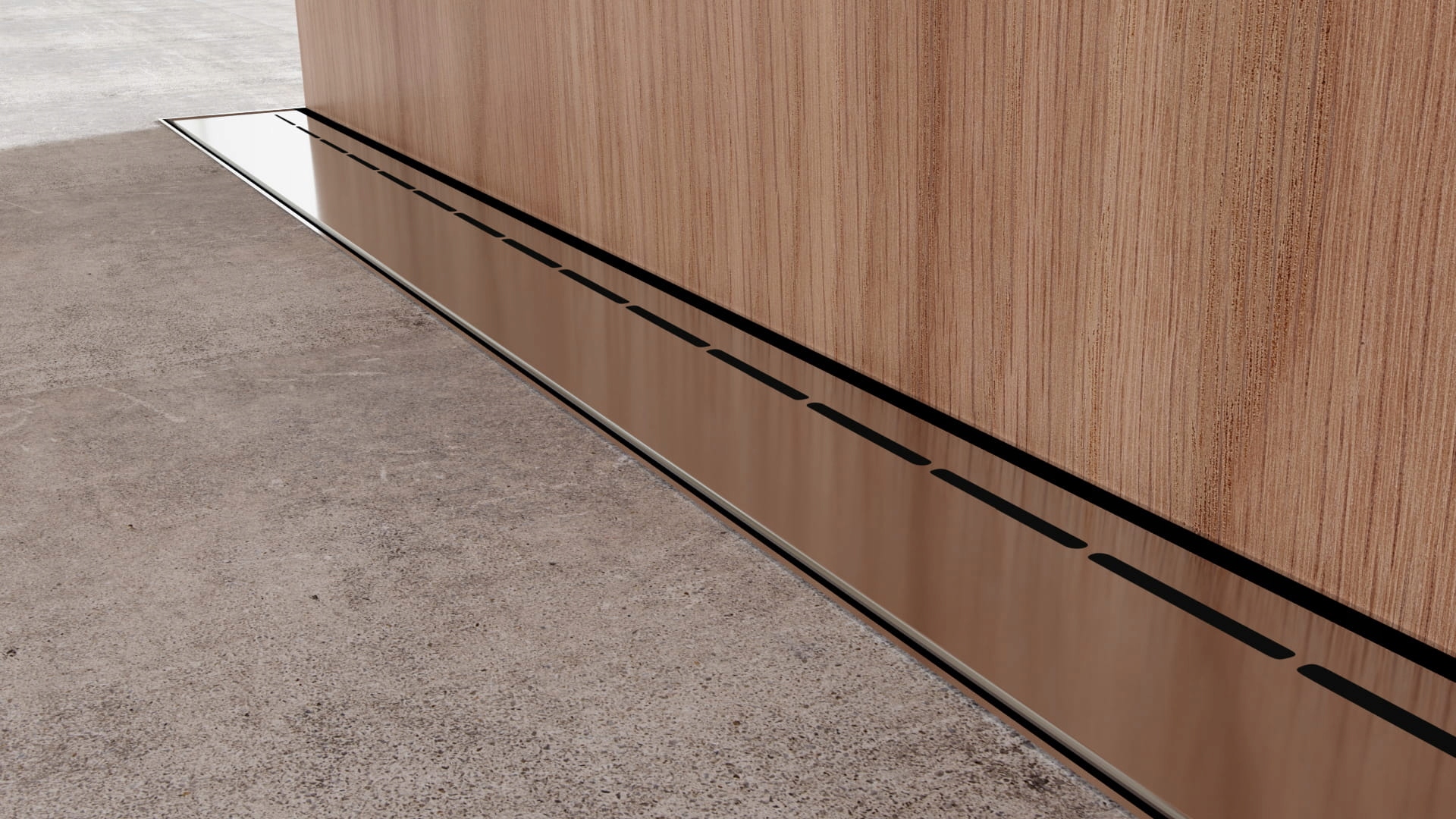 Sprchový žľab - Odpadové potrubie Cedor Super Štíhla línia Steel 120cm
