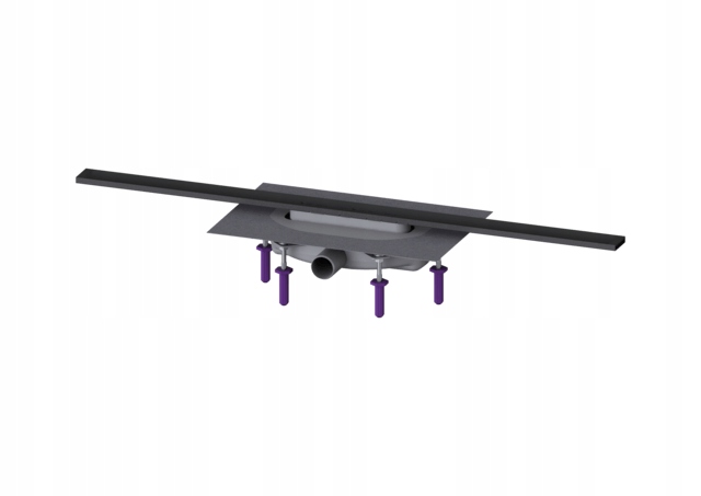 Sprchový žľab odtok - Linearis infinity 60 900 mm čierna čiara