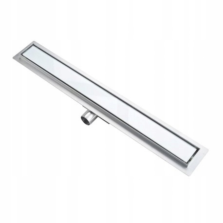 Sprchový žľab - Elegantný odpadové potrubie 700 - sklo rack, biela