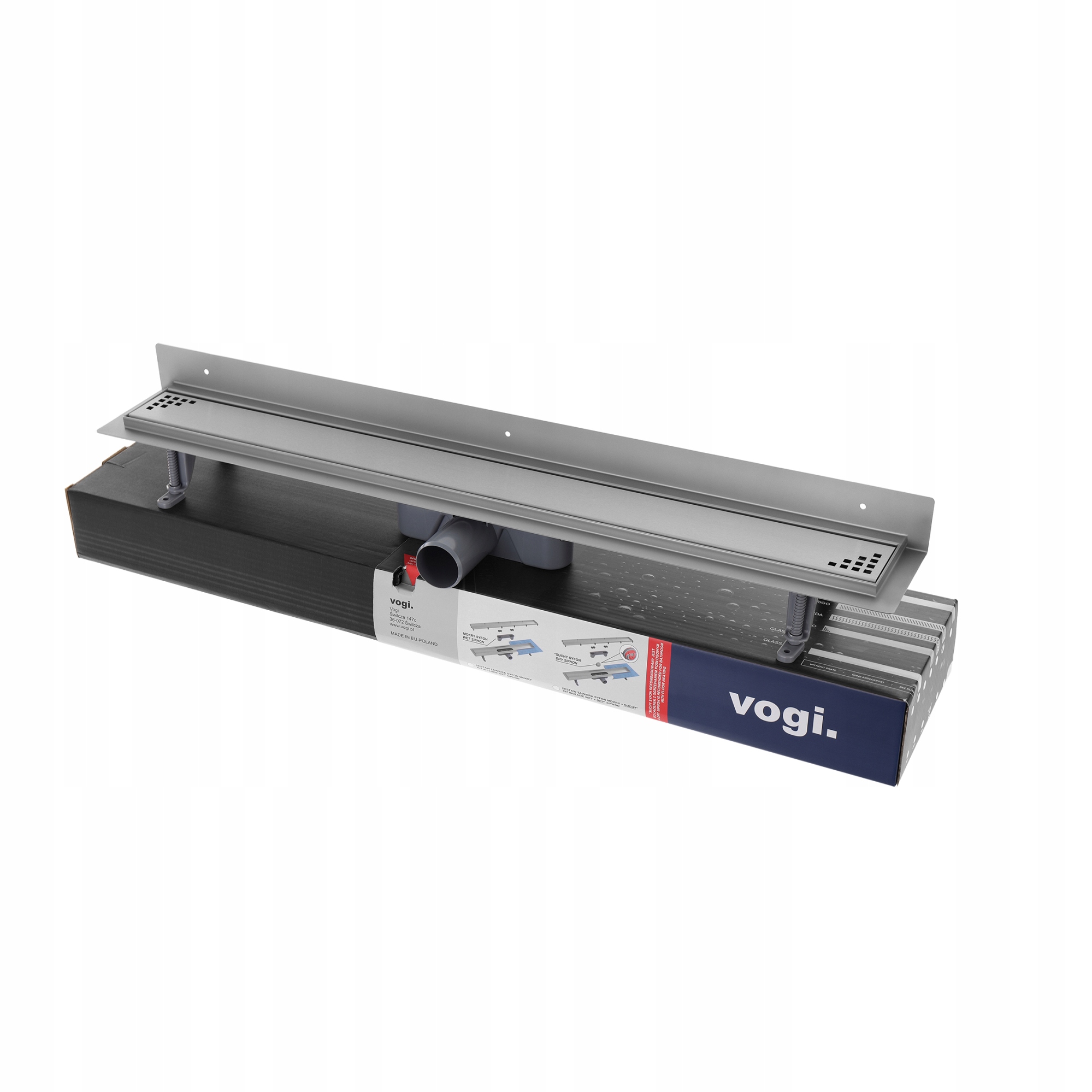 Sprchový žľab odtok - Vogi Quadro Vogi lineárny odtok - 50 cm