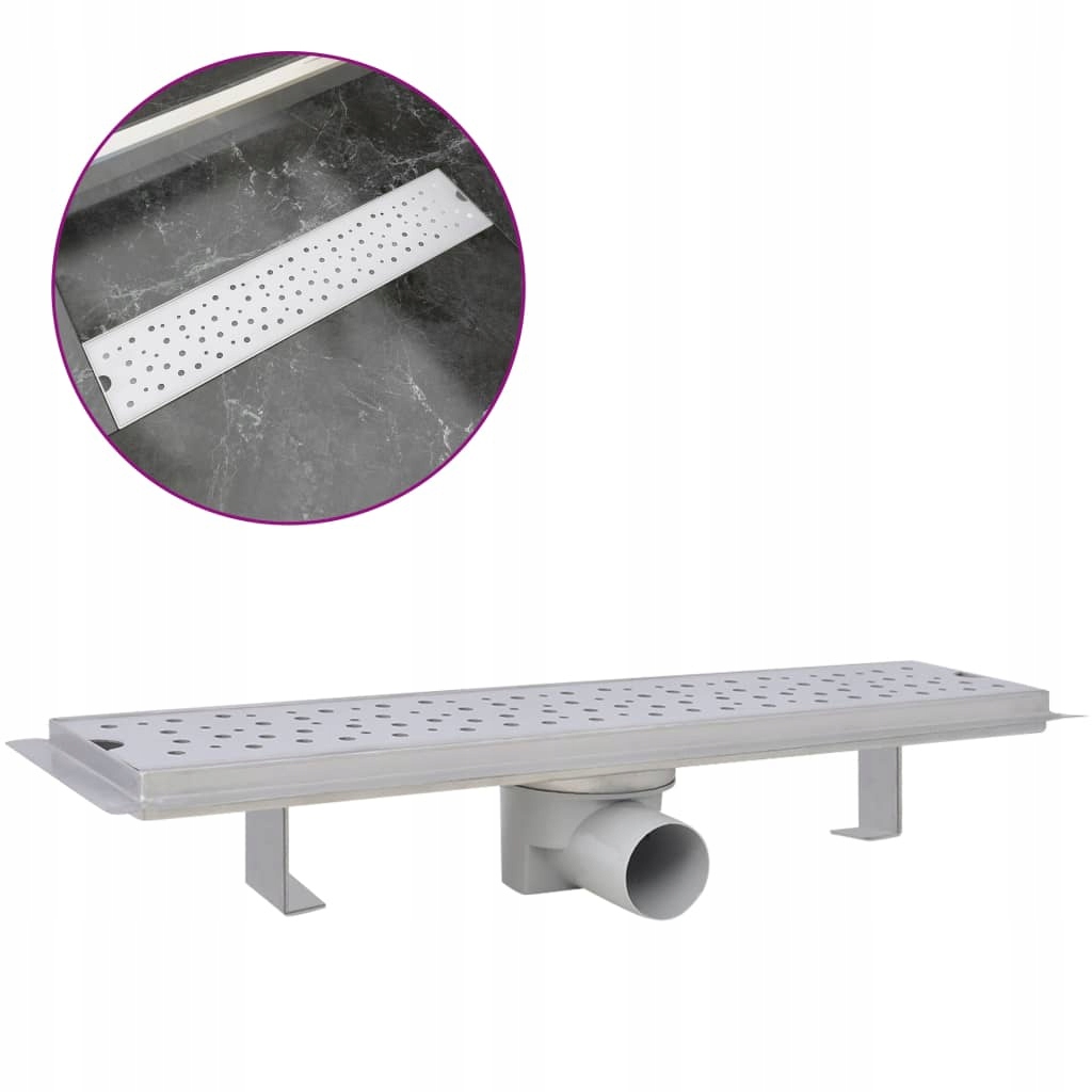 Sprchový žľab odtok - Vidaxl lineárny odtok 53 cm