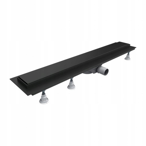 Sprchový žľab odtok - Omnires Lowfix 90 cm čierny sprchový odtok