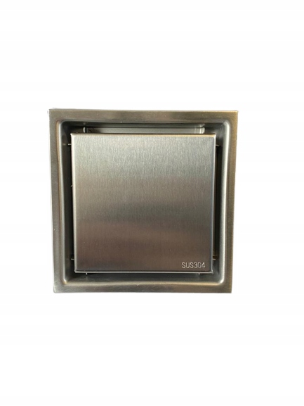 Sprchový žľab odtok - Štvorcový sprchový odtok 11x11 cm stal nidDZ