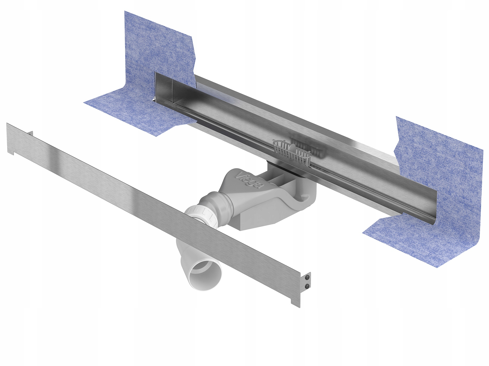 Sprchový žľab odtok - Nástenná stena sifón Viega 60 cm