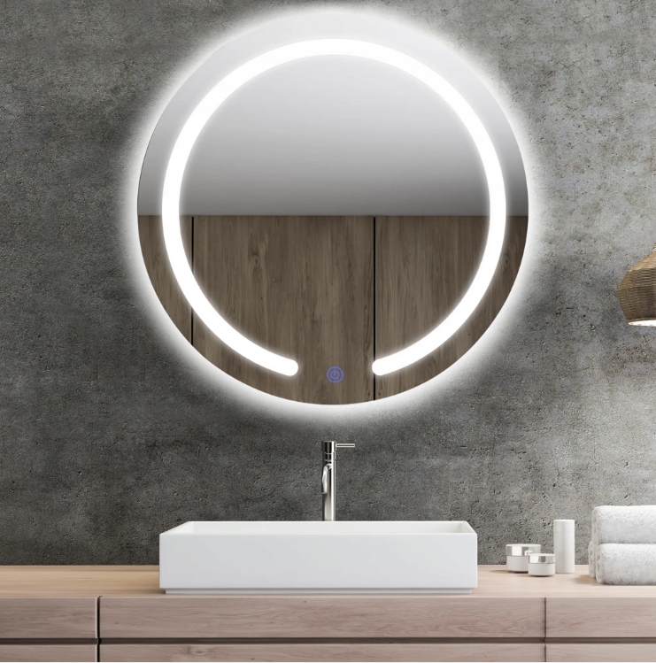 Kolá LED zvýrazené zrkadlo 3 farby svetla