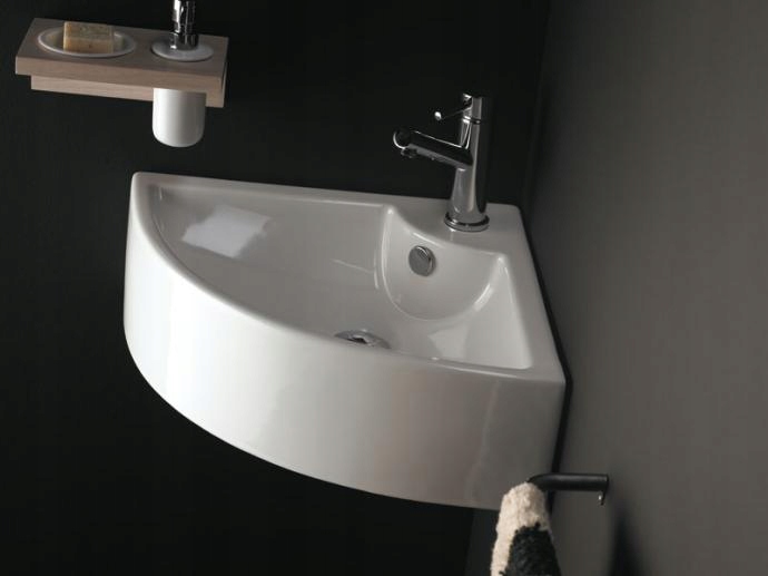 Umývadlo - Oporto bathco roh basket 470x470 biela
