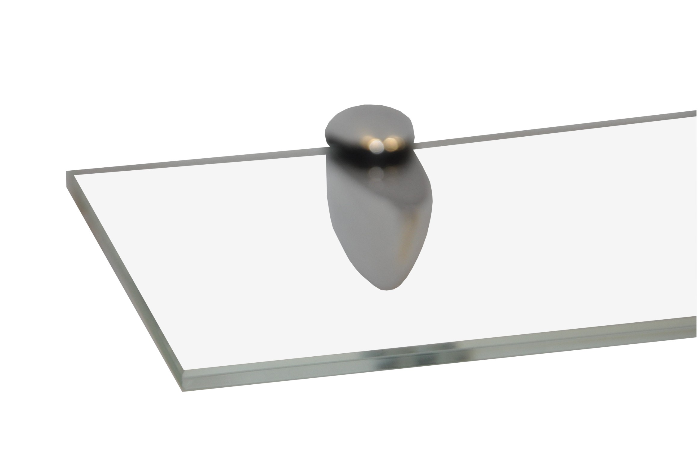 Optiwhite 5mm sklenené sklenené police 50x12
