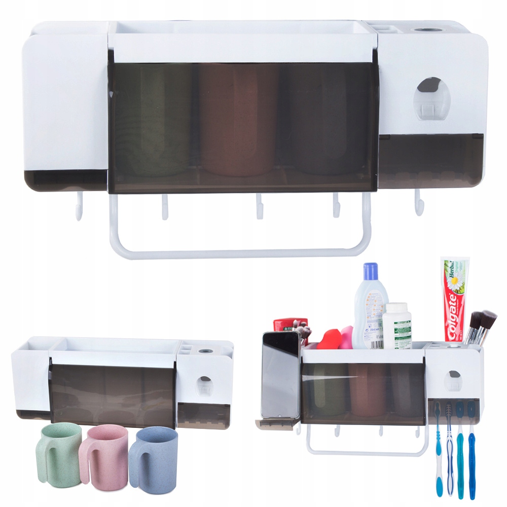 Kúpeľnový organizér -  Organizátor pre kefy Pastel DispenSer