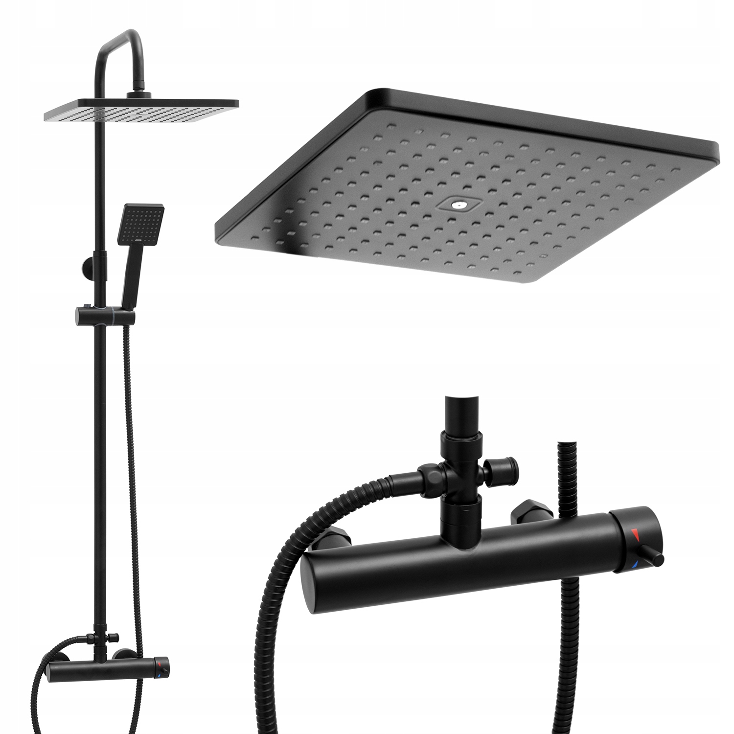 Sprchový panel - PANEL + STENOVÁ SPRCHA LOFT BATTERY DEŠŇA