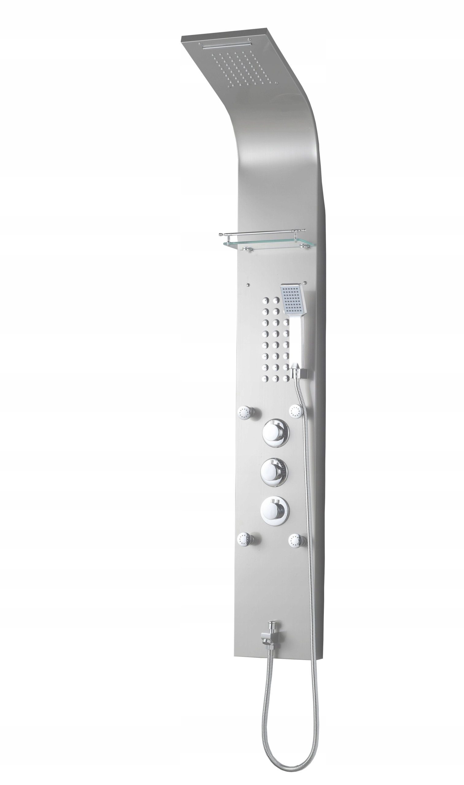 Sprchový panel - Kascada rohový sprchovací panel 153x22 termostat