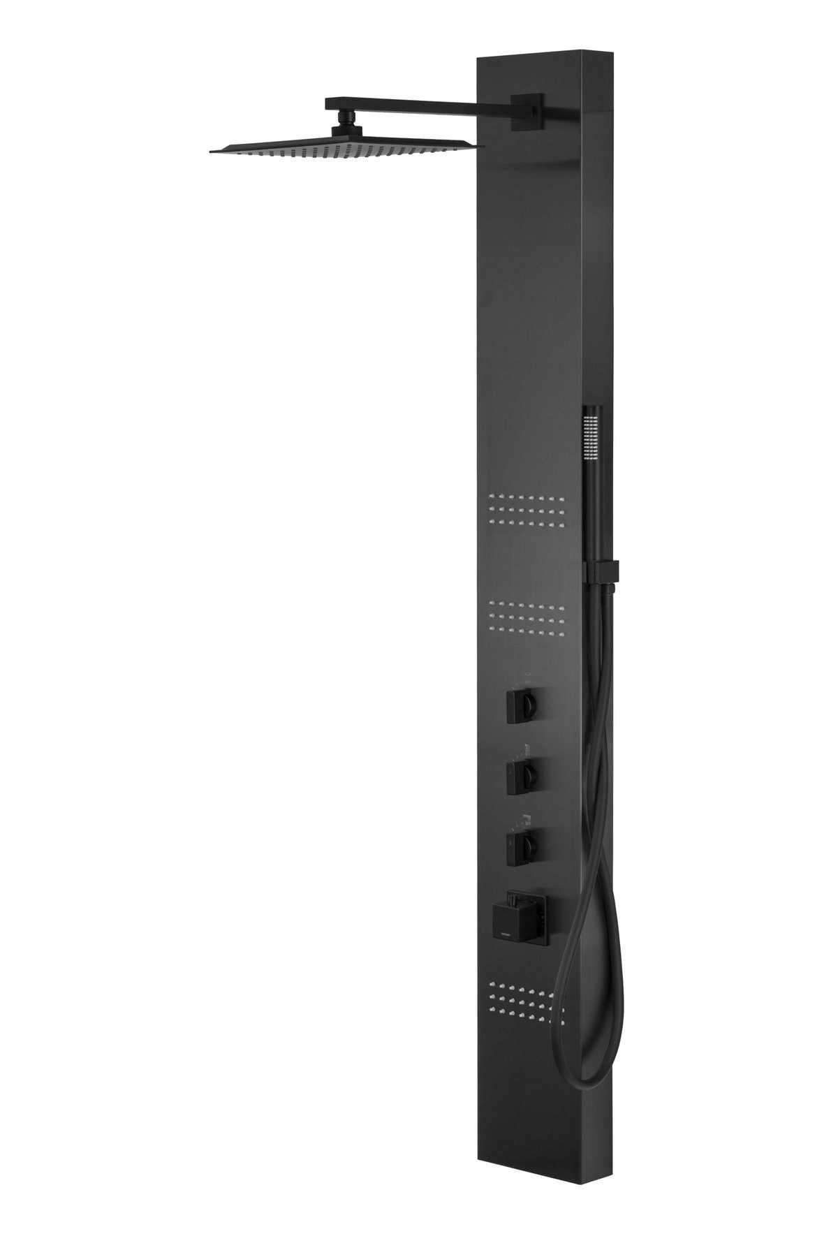 Sprchový panel - Oceľový Neo Corsan Steel termostat Step Panel