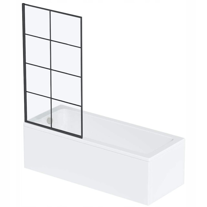 Vaňová zástena - FARO 60 Black Black Frame Frameter Fravan