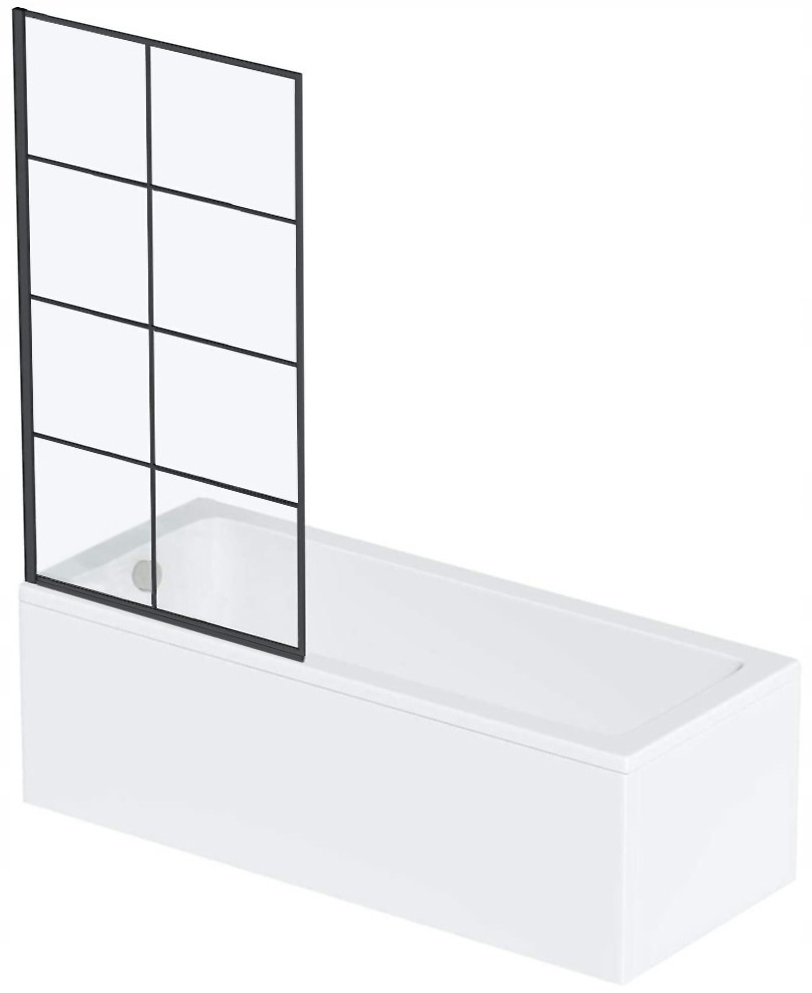 Vaňová zástena - Heation Saution Black Faro 60x140 Calani