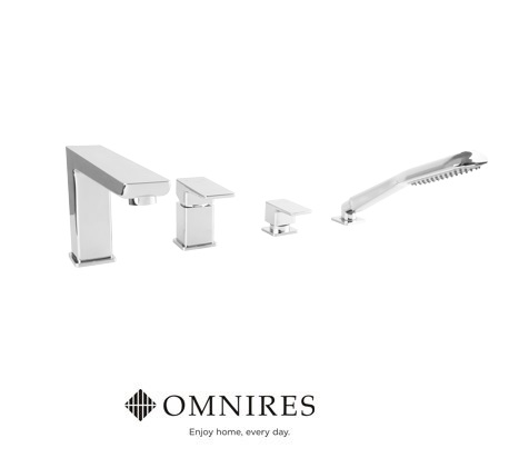 Vaňová batéria - Parma Bath Tub 4 Omnires PM7432 Cr