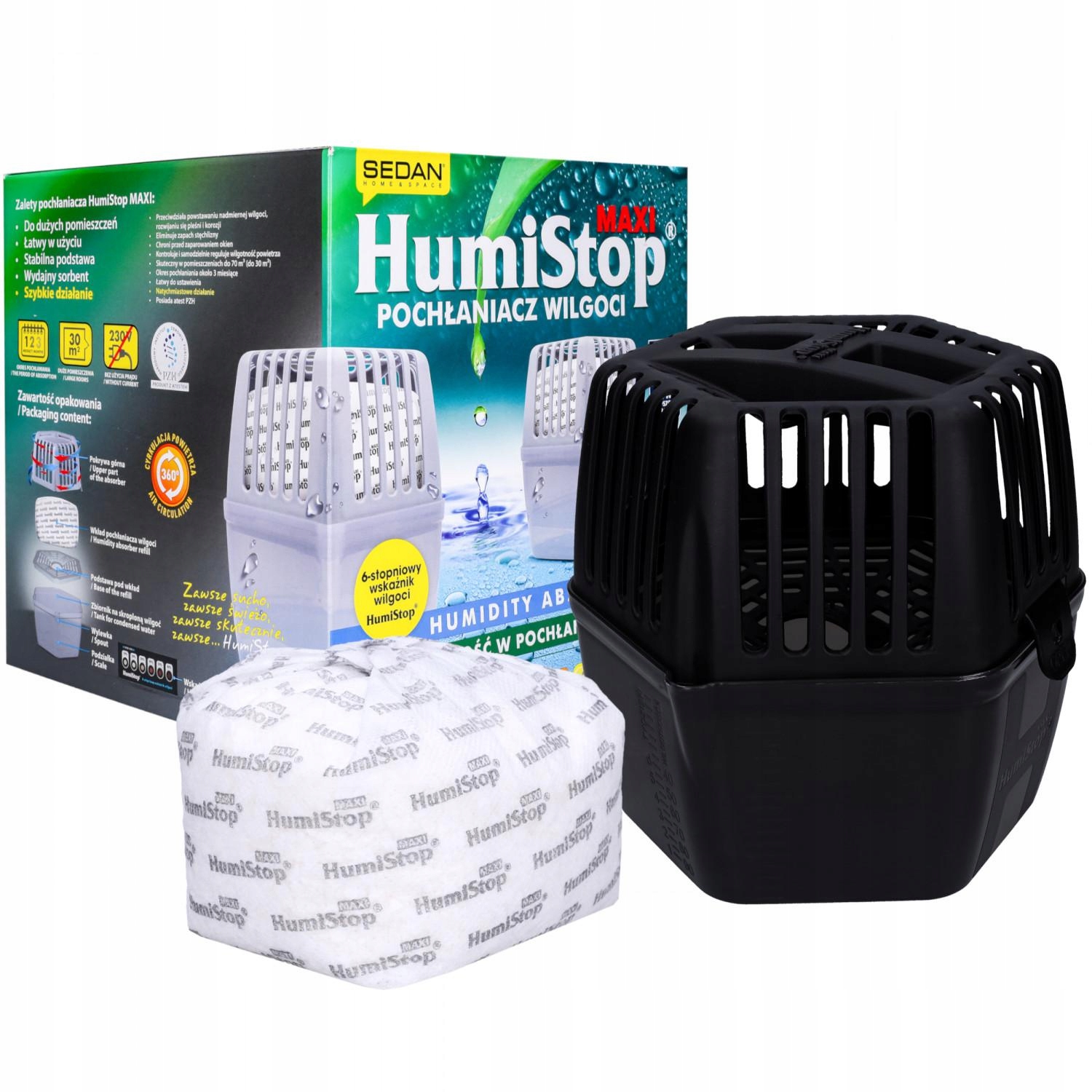 Pohlčovač vlhkosti - Vlhkosť absorbéra Humistop Maxi 1 Príspevok Inventár