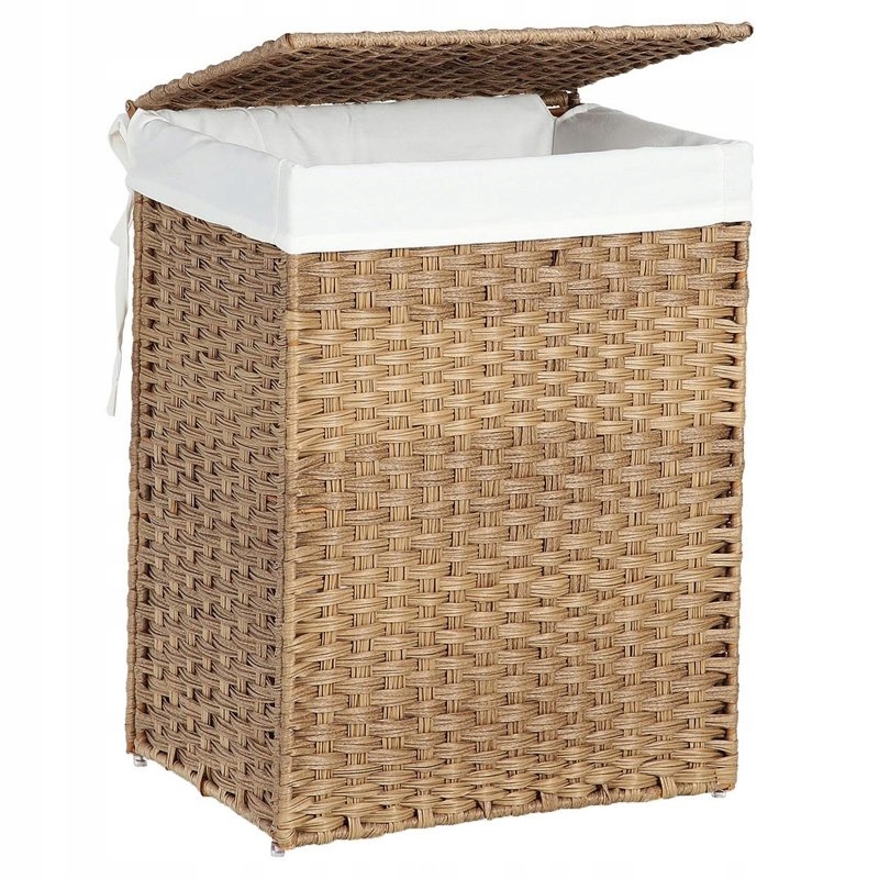 Kôš na bielizeň -  Kontajner bielizne košík spodná bielizeň Rattan 90L
