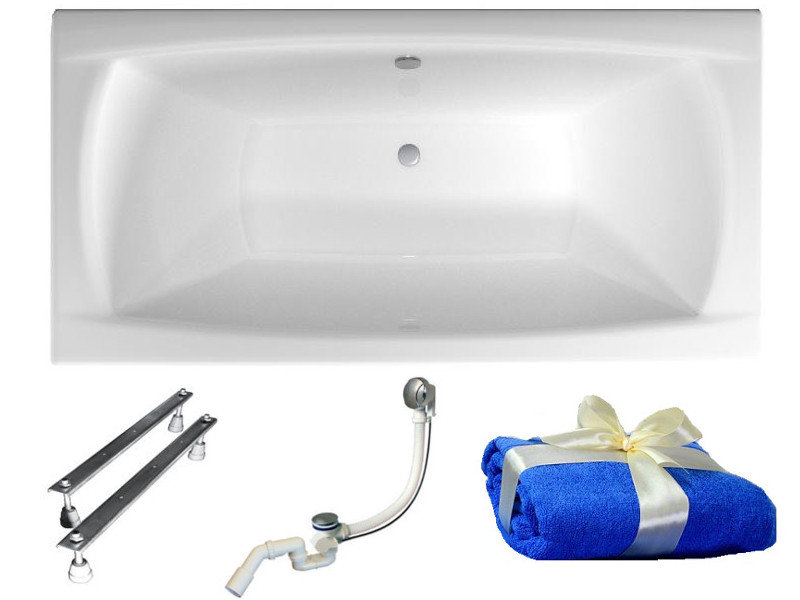Vaňa - POLIMAT CAPRI AKRYLÁTOVÁ VAŇA 140x70 SIPHON