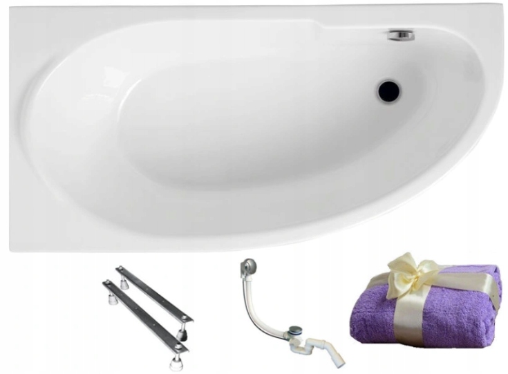 Vaňa - Polimat Miki Akryl Bath Corner 140x70