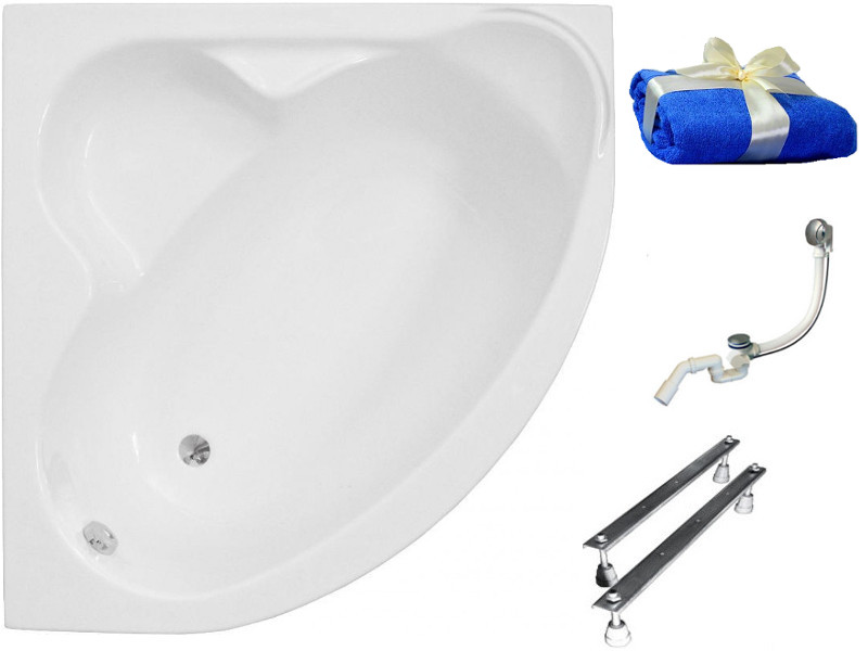 Vaňa - Polimat Štandardné akryl Bath Corner 130x130