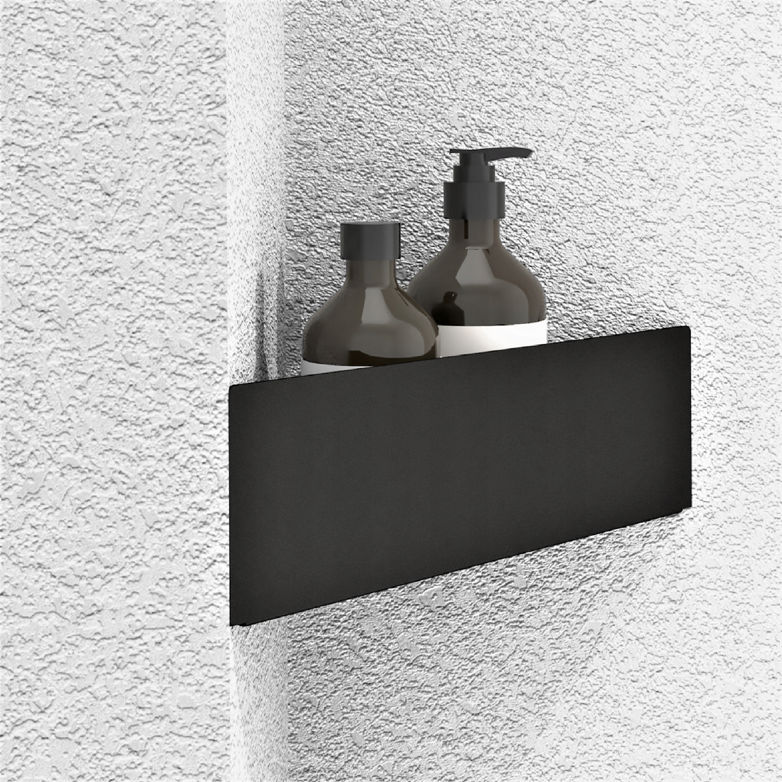 Polička do kúpeľne - Rohová kúpeľňa Modern Loft + fľaša