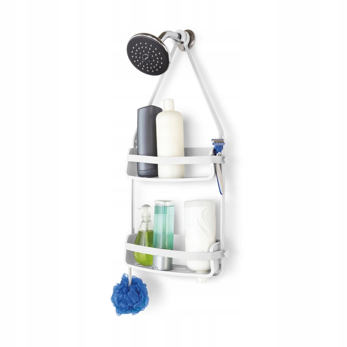 Polička do kúpeľne - Flex sprchová polica Caddy White Umbra