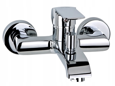Vaňová batéria so sprchou - Leštiaca vaňa batéria podkrovie Chrome Valvex Aurora