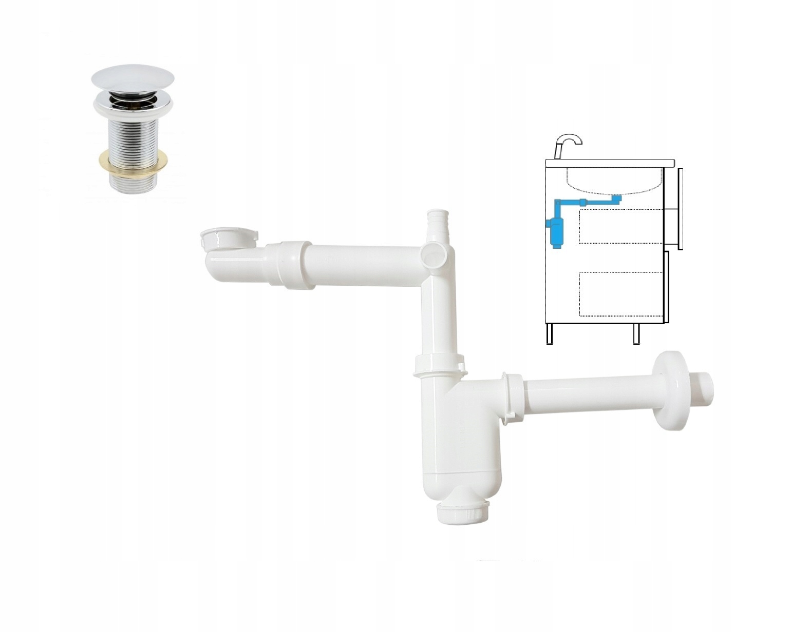 Semi-Sugarter + kliknite na kliknutím Basin Plug B/Prenos
