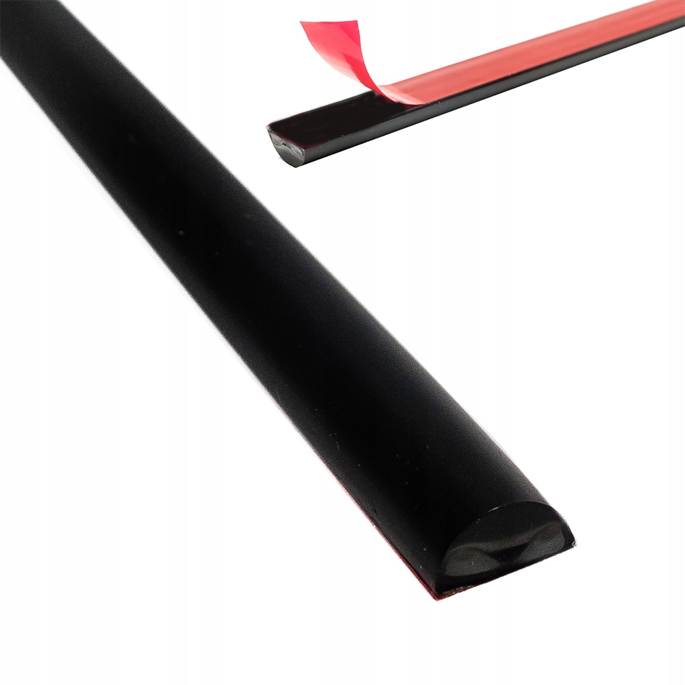 Čierna akrylová prahová hodnota 5x10x1000 mm U-PRG-B