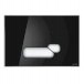Splachovacie WC tlačítko -  GOMBÍK CERSANIT ACTIS BLACK GLASS S97-018