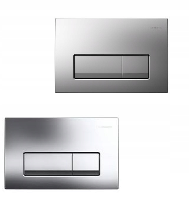 Splachovacie WC tlačítko -  Delta 51 GEBERIT UP100 BLOŽKA Chrome Gloss / MAT