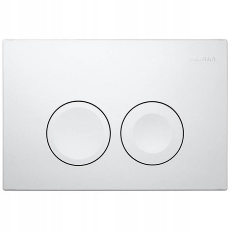 Splachovacie WC tlačítko -  Geberit Delta 21 Biały Button To Duofix 11512511