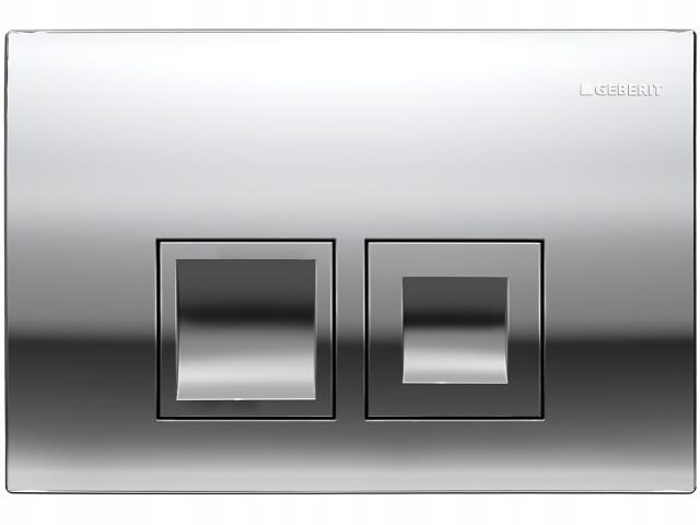 Splachovacie WC tlačítko -  Geberit Delta 50 Chrome Duofix Basic Up100 tlačidlo