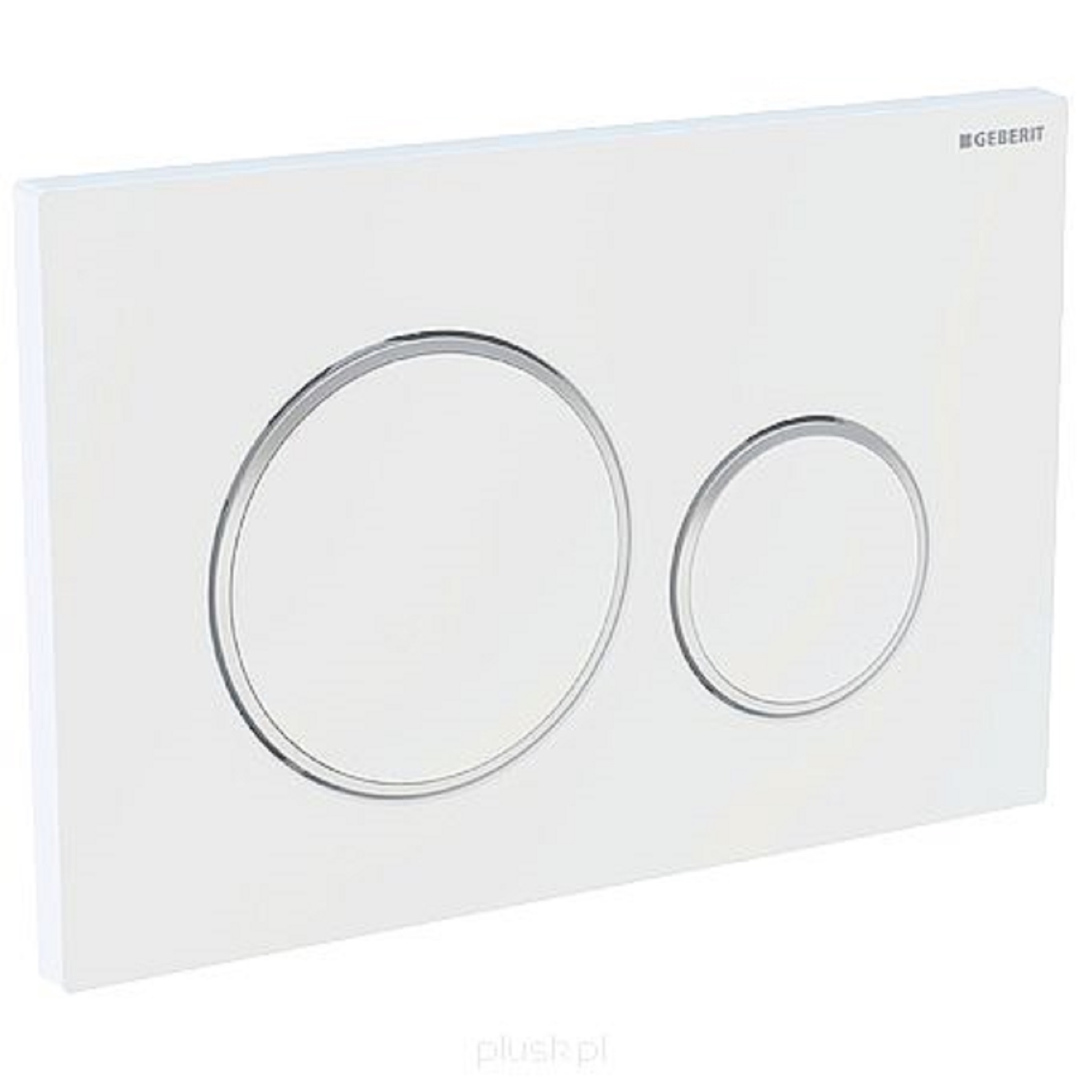 Splachovacie WC tlačítko -  Geberit Sigma 20 Biały Chrome 115.882.kj.1 tlačidlo