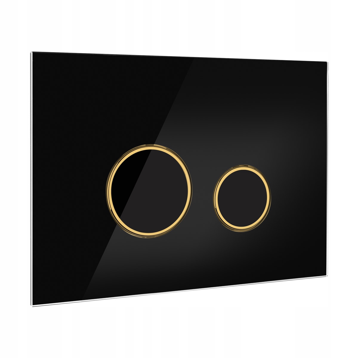 Splachovacie WC tlačítko -  Golden Golden Oltens Glass Glass Button pre toaletu
