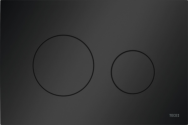 Splachovacie WC tlačítko - Loop Loop Loop Loop Black Mat 9240925