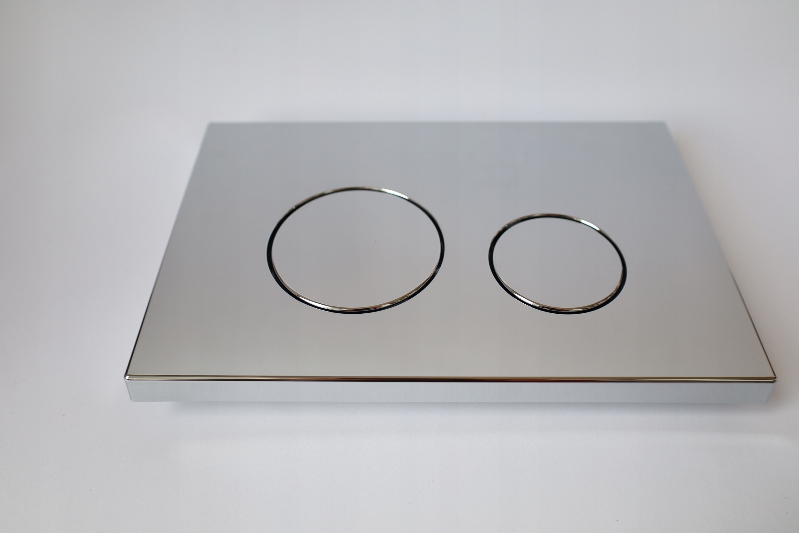 Splachovacie WC tlačítko -  KKPOL Chrome Chromed Lock Button Round Button