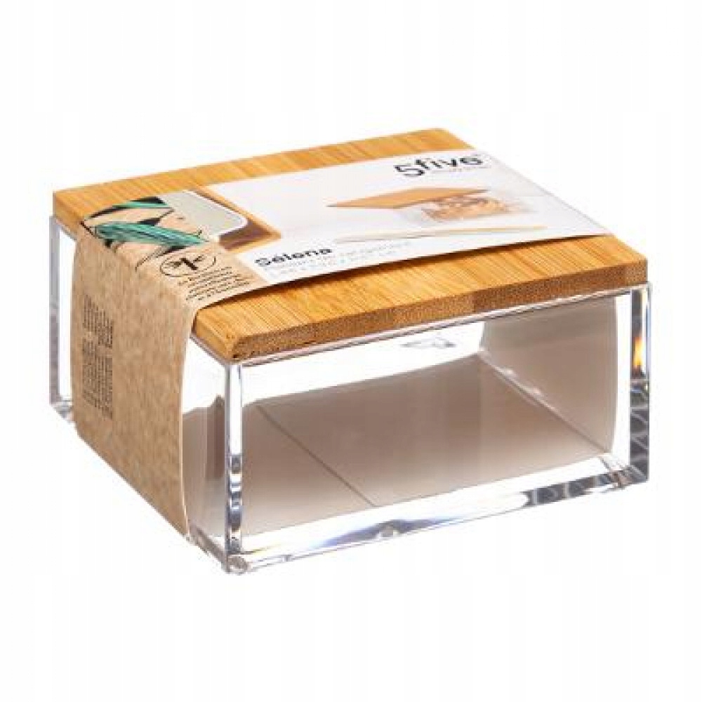 Kúpeľnový organizér -  Organizátor Box pre trifles bambusová rakva