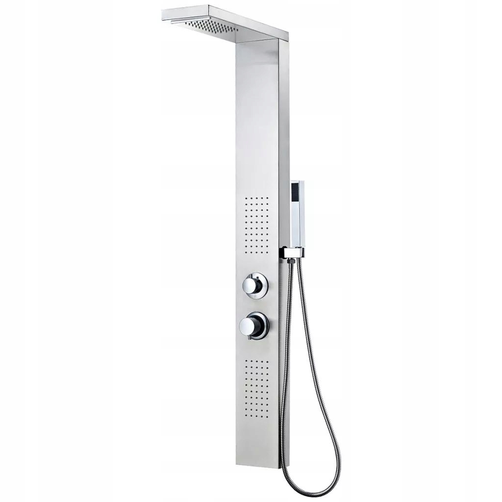 Sprchový panel - Strieborný sprchový panel Vidaxl s hydromasážou
