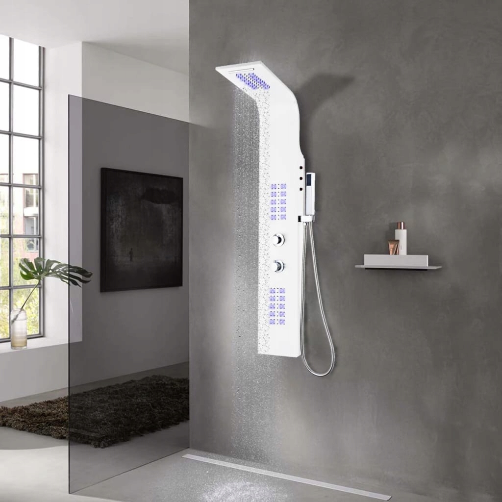 Sprchový panel - Vidaxl Vidaxl sprchový panel s hydromasážou, z