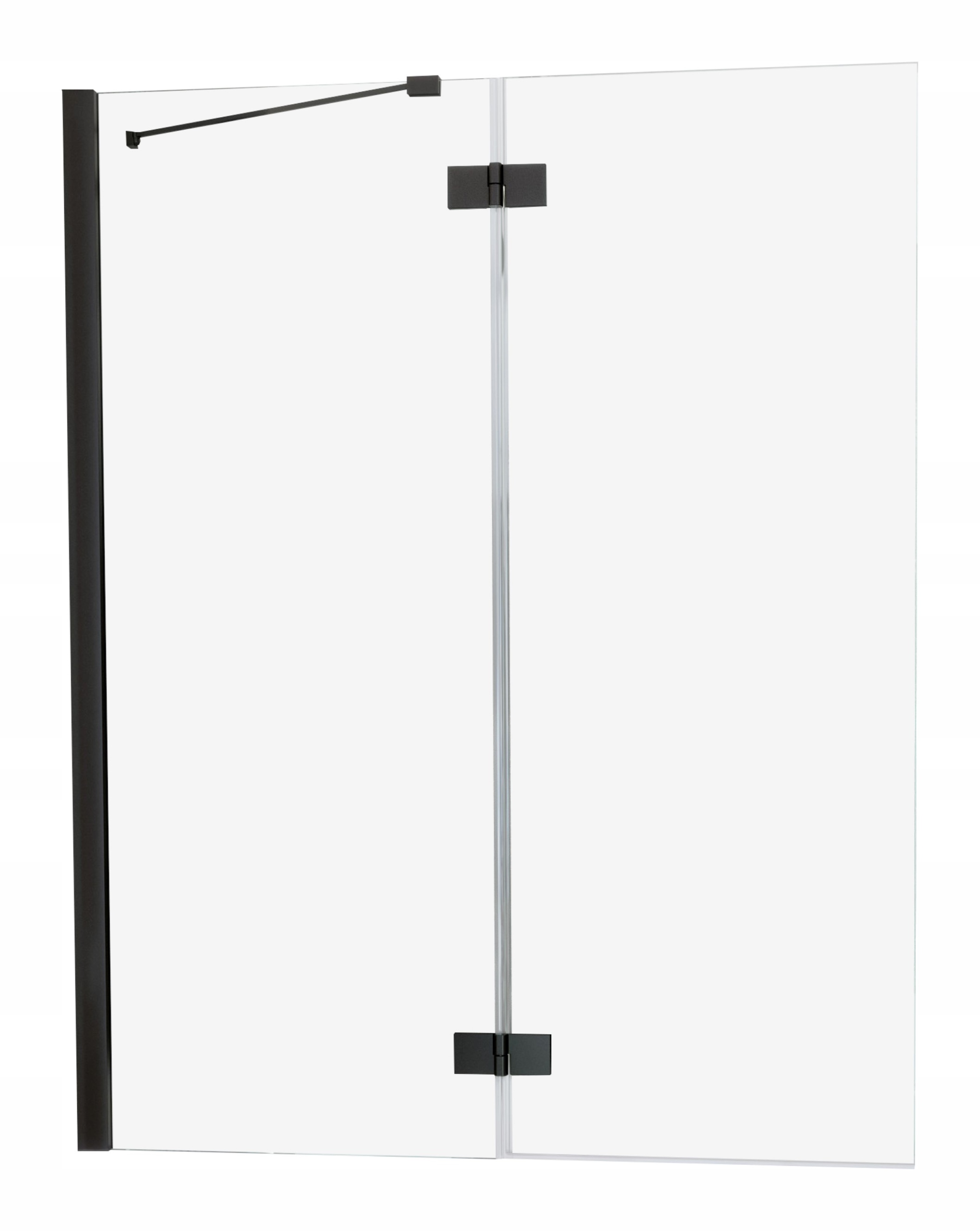 Vaňová zástena - Essenza Black Pnd II 130x150 Leway Saug